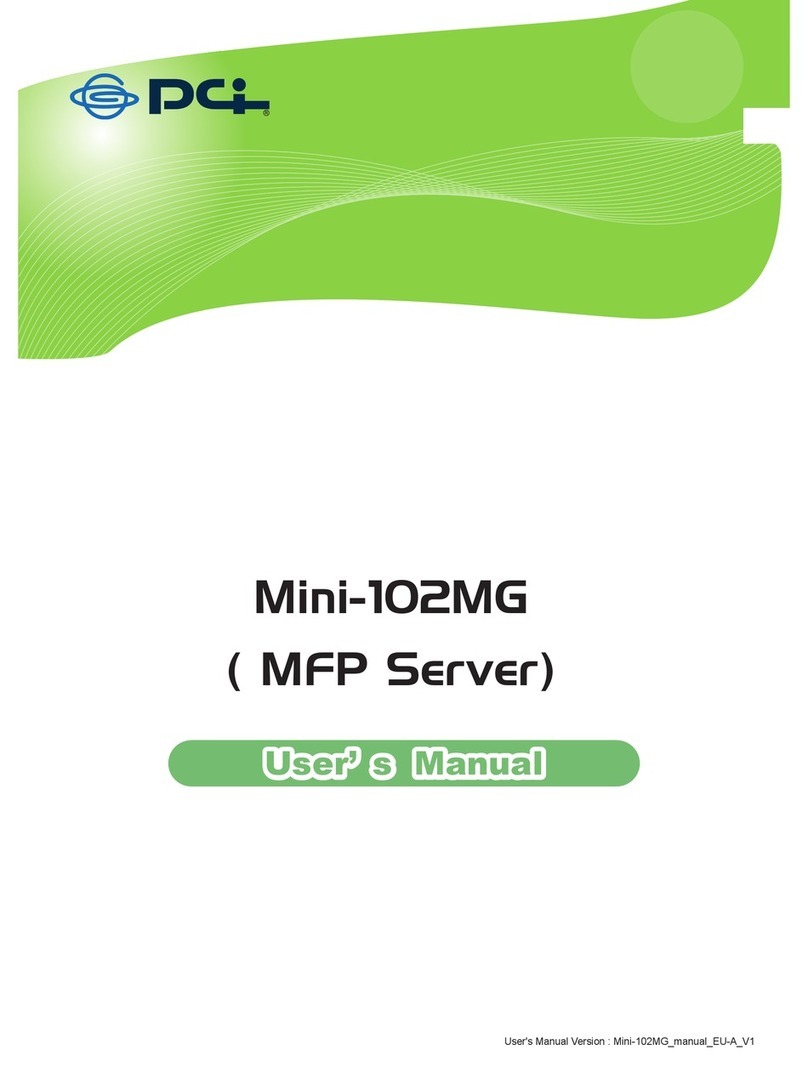 PCI mini-102mg user manual