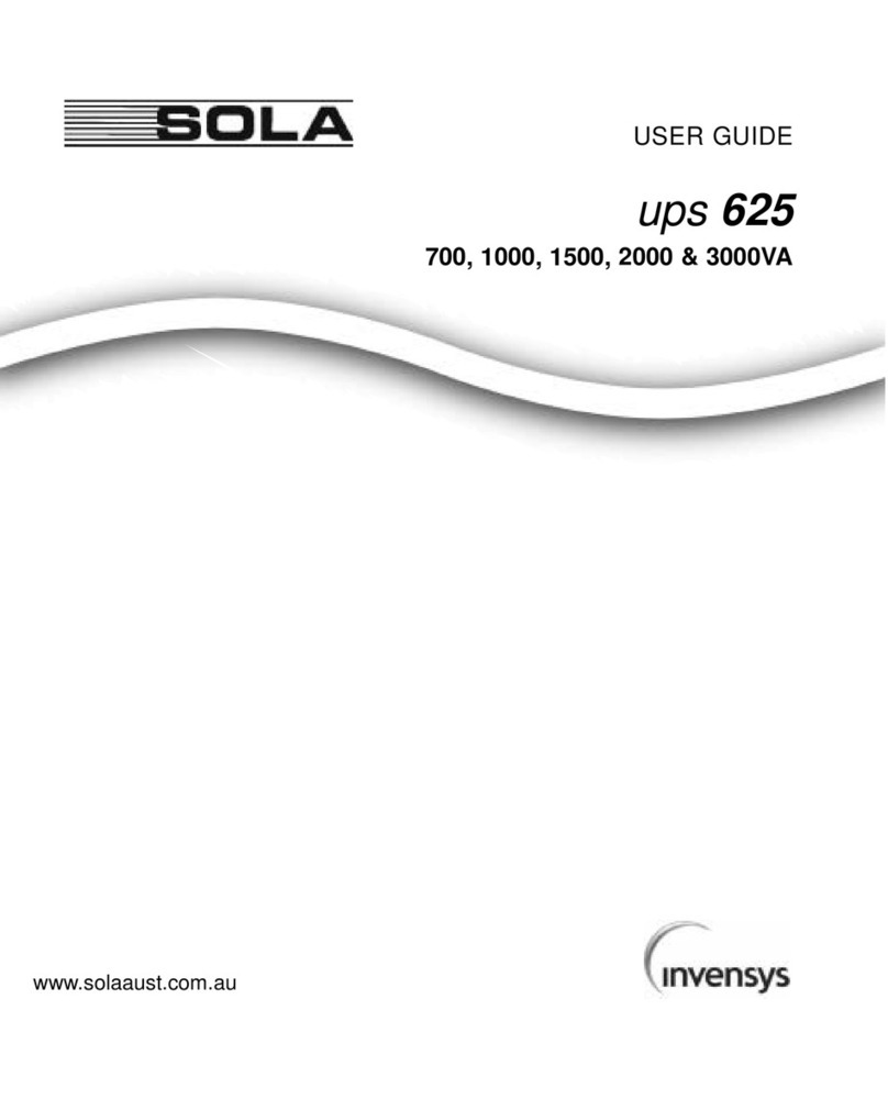 Sola 625 user guide