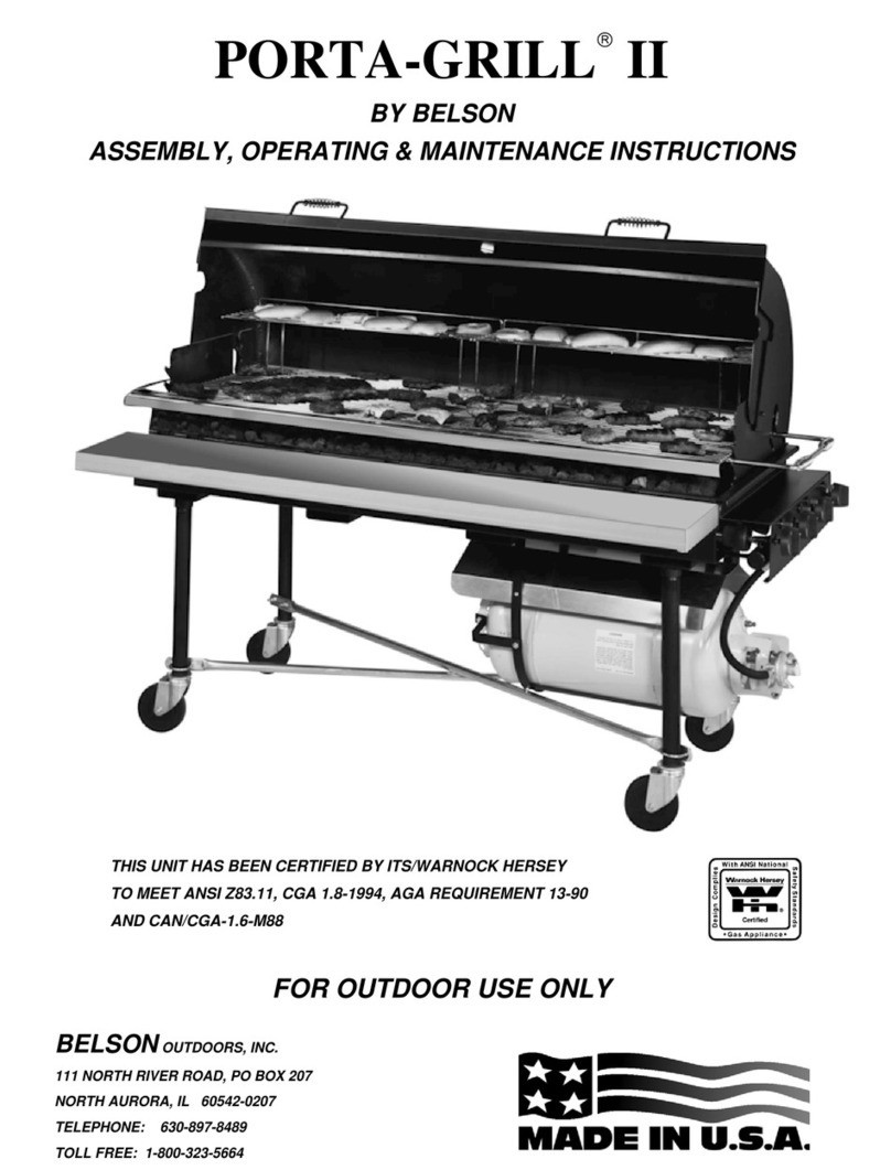 Belson PORTA-GRILL II User manual