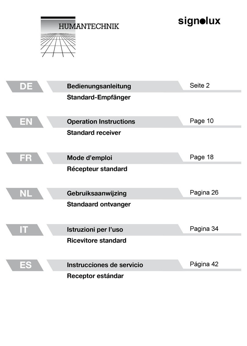 HumanTechnik Signolux Operation instructions