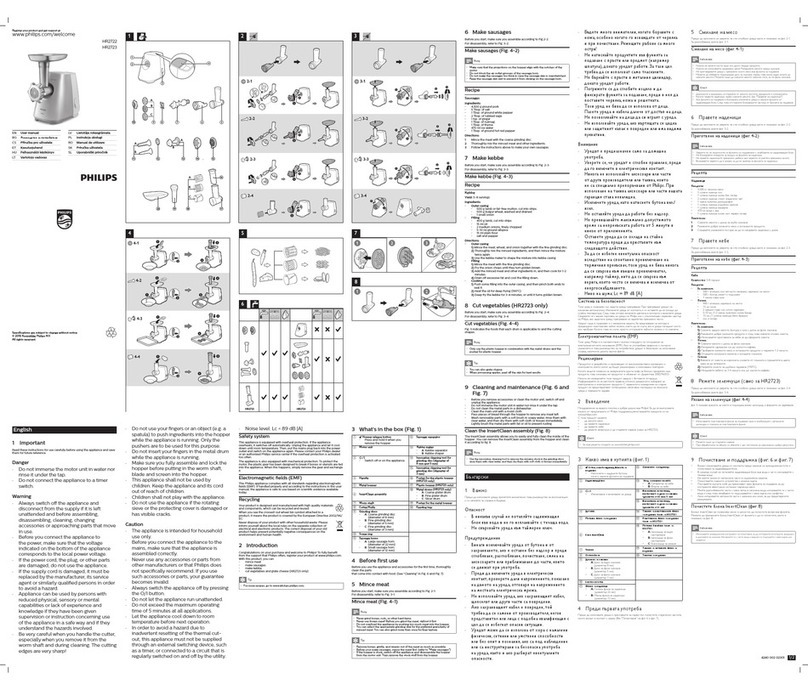 Philips HR2722 user manual