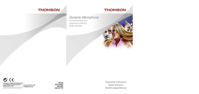 THOMSON M135 User manual