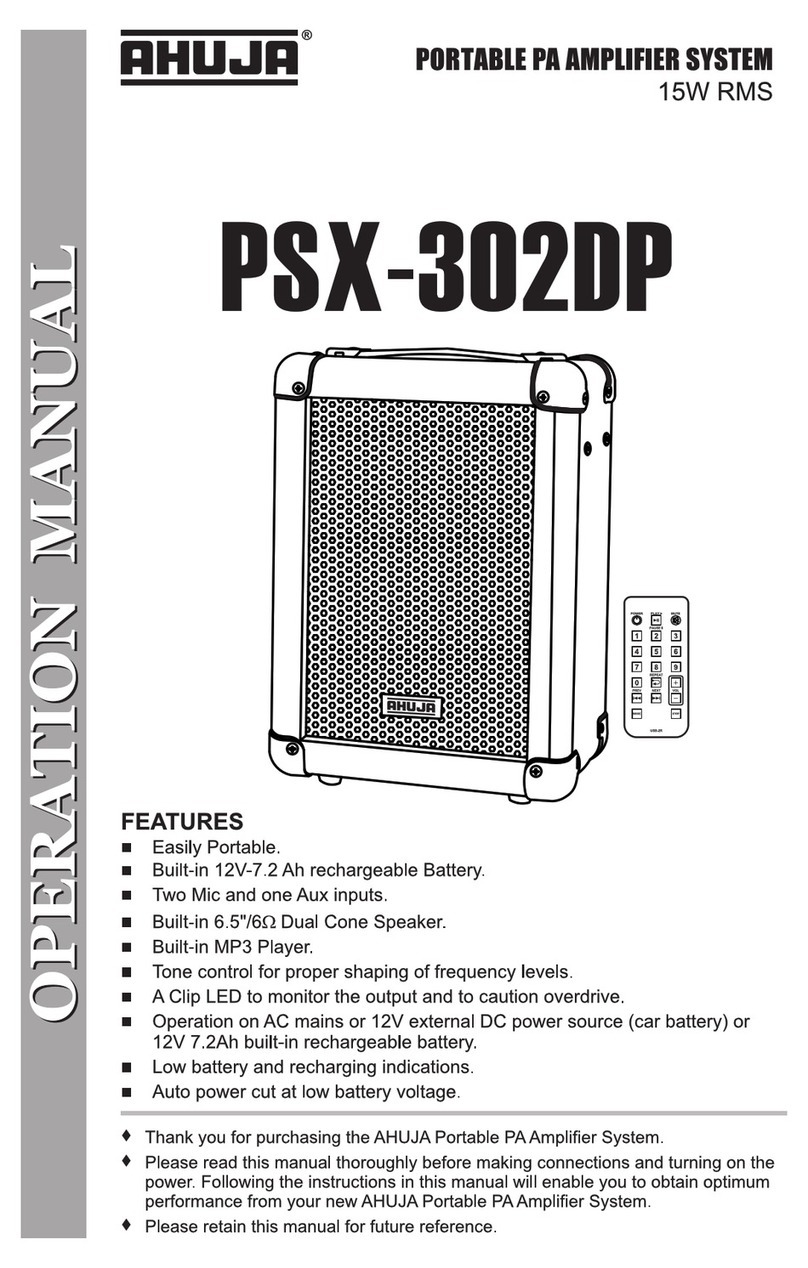 Ahuja PSX-302DP User manual