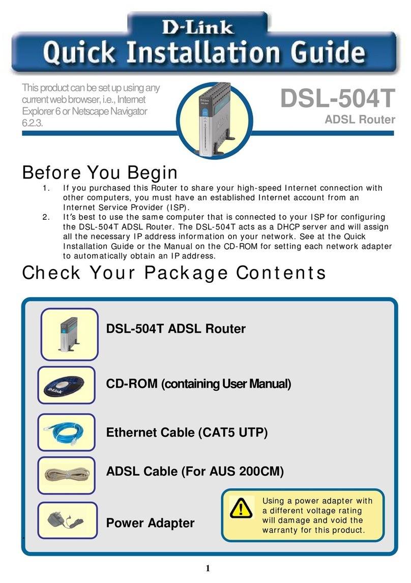 D-Link DSL-504T User manual D-Link DSL-504T User manual