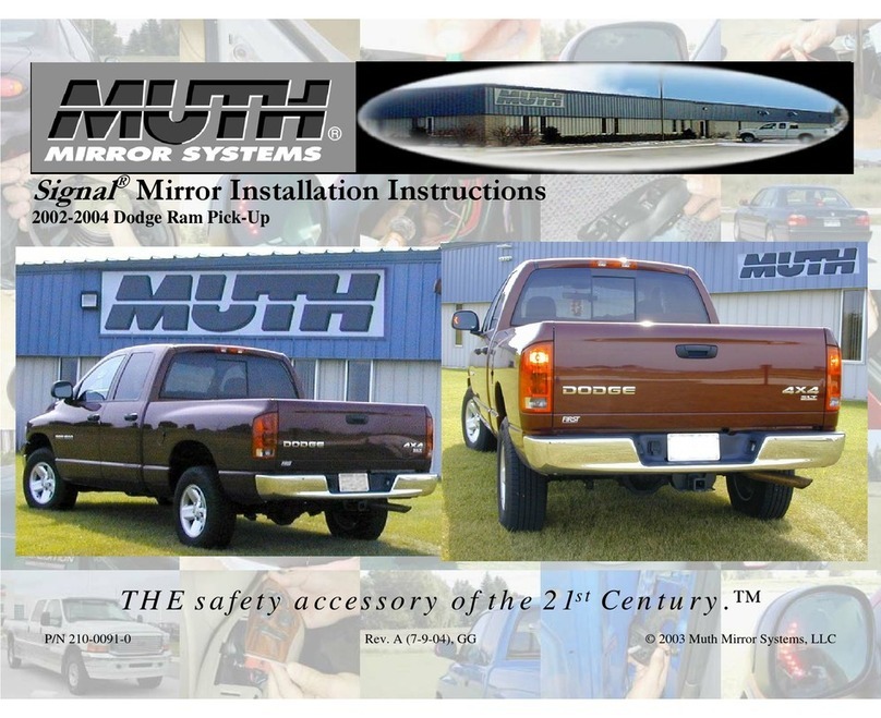 muth signal mirror Instalation instructions