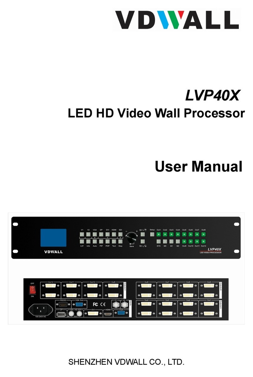 Vdwall LVP40X User manual