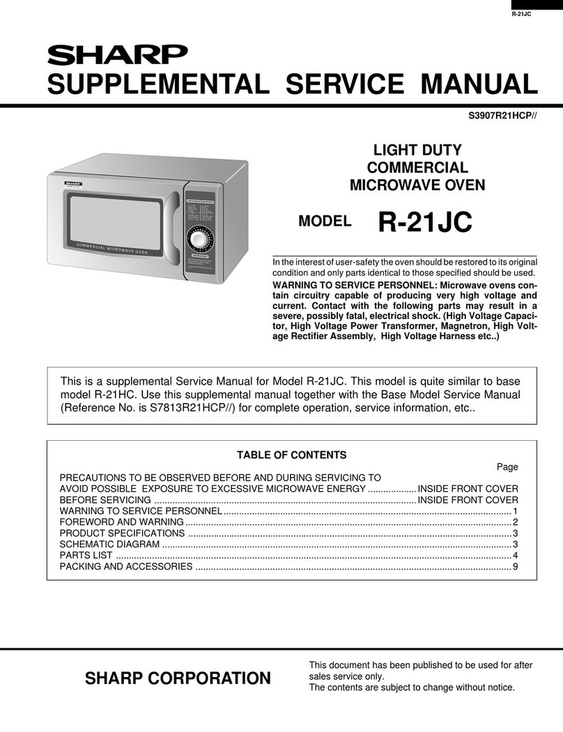 Sharp R-21JC User manual