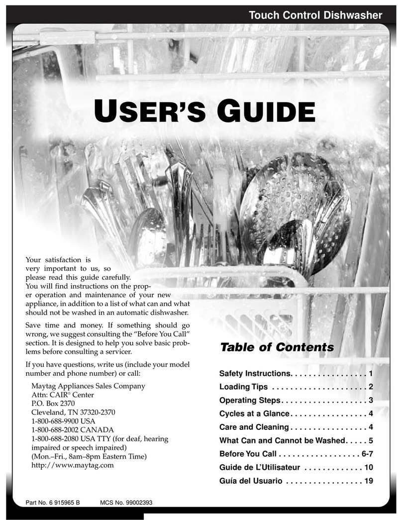 Maytag pdb4600awe User manual Maytag pdb4600awe User manual
