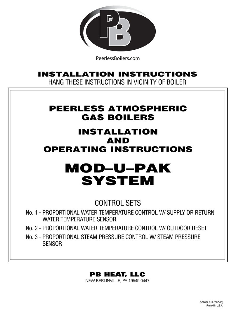 PB Heat mod-u-pak Installation and operating instructions