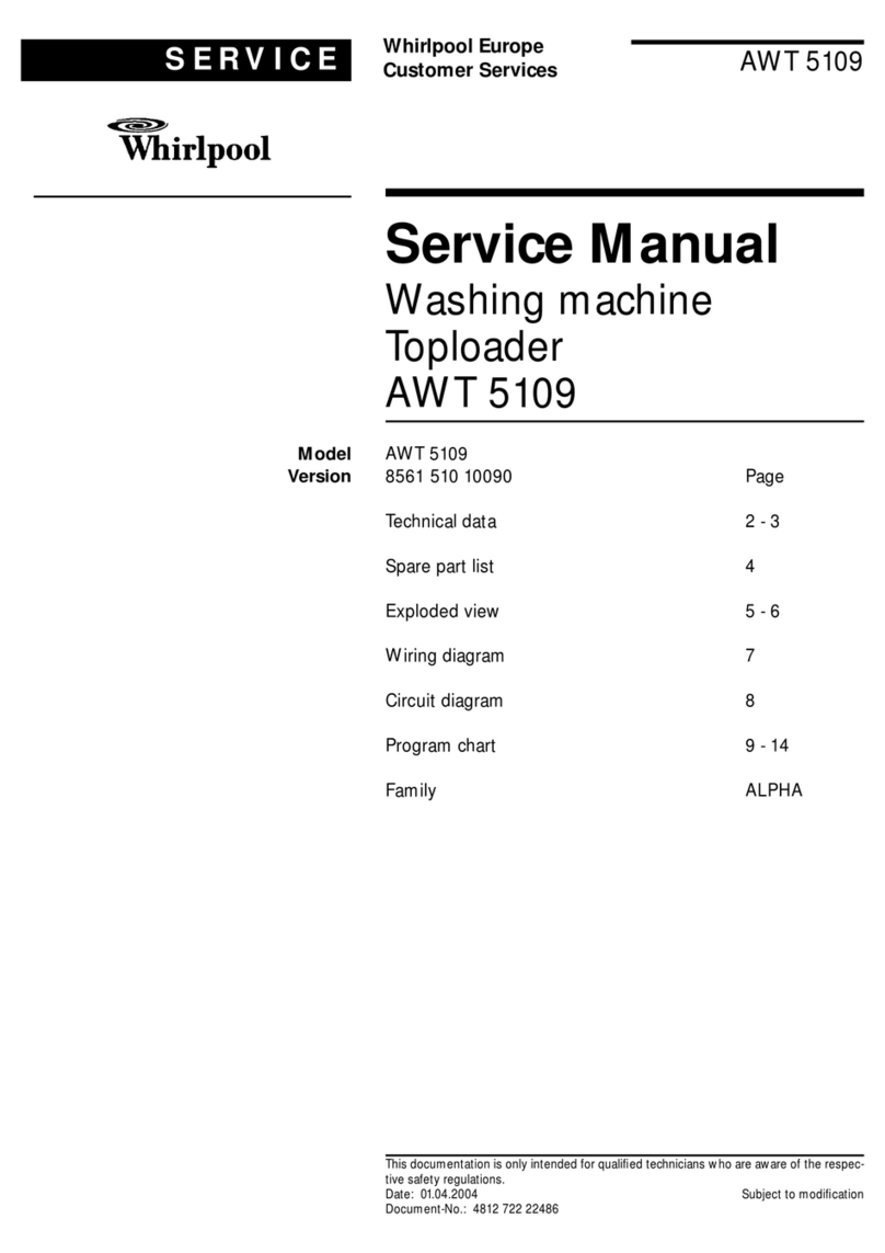 Whirlpool AWT 5109 Service manual