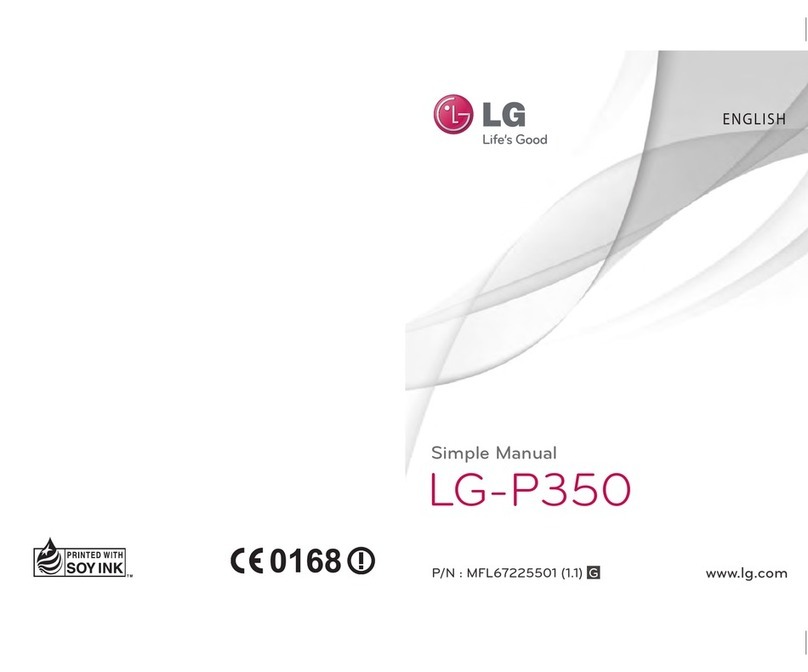 LG P350 Specification sheet