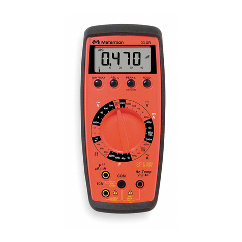 Meterman 33XR User manual Meterman 33XR User manual