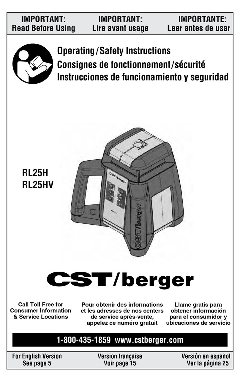 CST rl25hv User manual