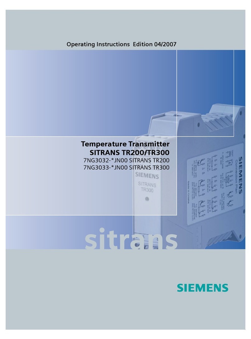 Siemens sitrans tr200 User manual