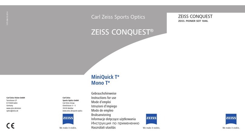 Zeiss MiniQuick T SERIES Instructions for use