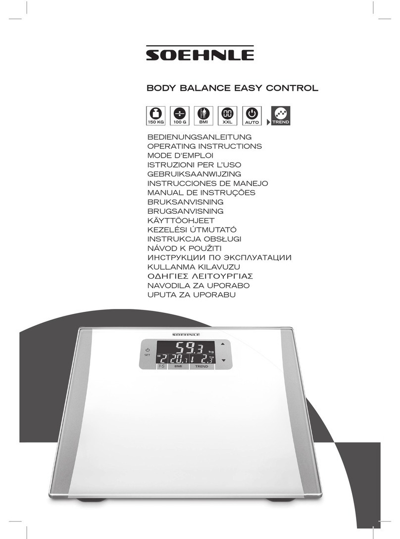 Soehnle body balance operating instructions