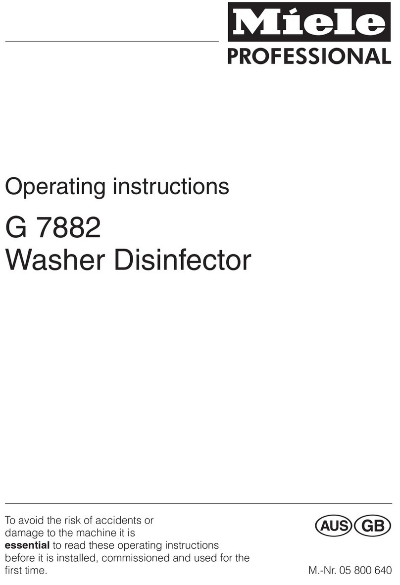 Miele G 7882 operating instructions