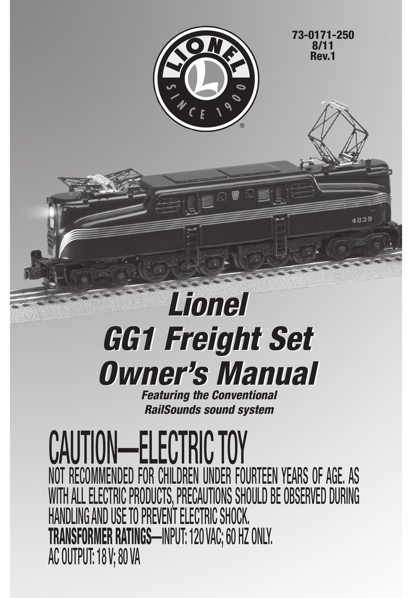Lionel GG1 User manual