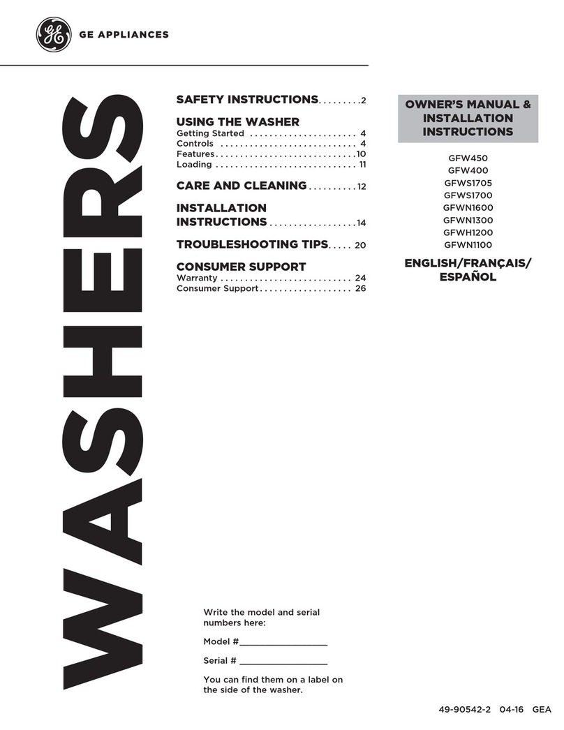 GEAppliances GFWN1100 Owner's Manual & Installation Instructions GEAppliances GFWN1100 Owner's Manual & Installation Instructions