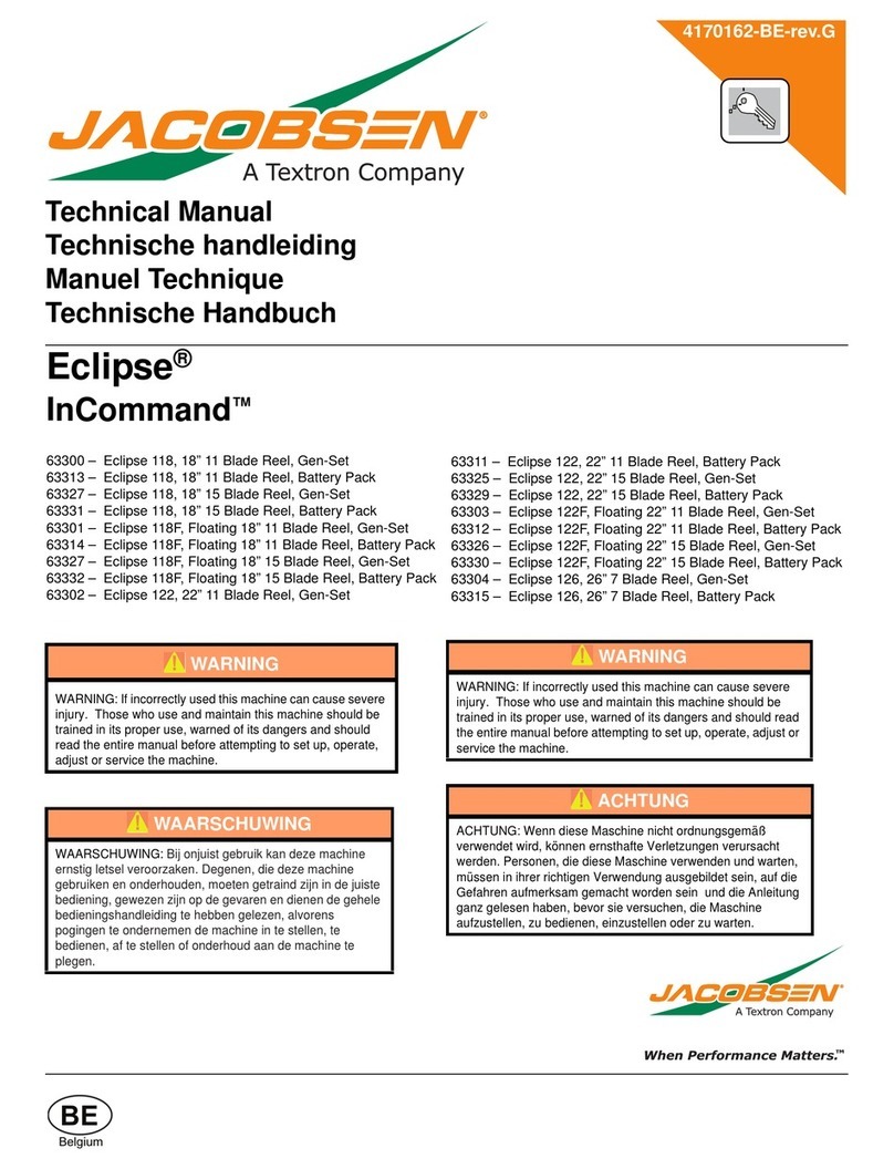 Jacobsen Eclipse 126 User manual