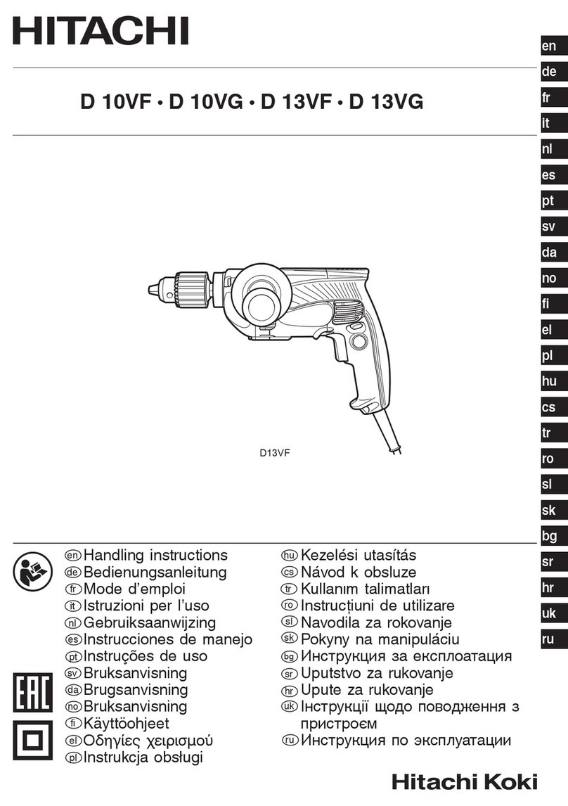 Hitachi D 10VF User manual