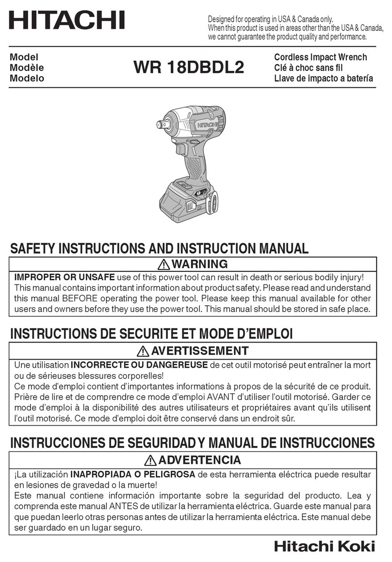 Hitachi WR 18DBDL2 User manual