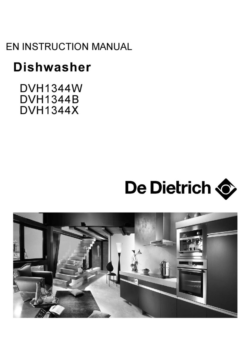 DeDietrich DVH1344W instruction manual