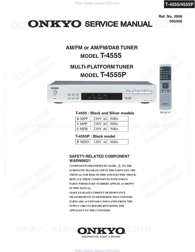 Onkyo T-4555 - Radio Tuner User manual