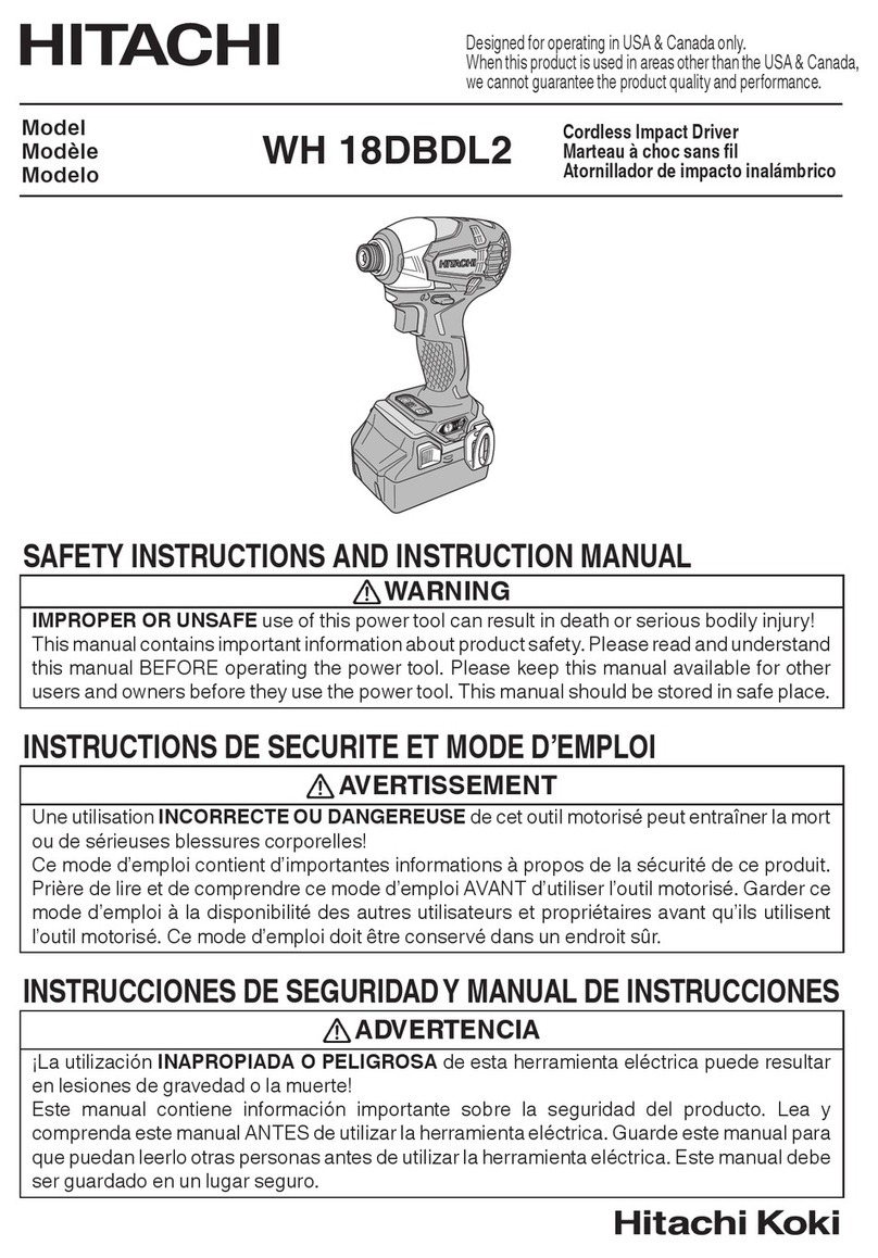 Hitachi WH18DBDL2 User manual