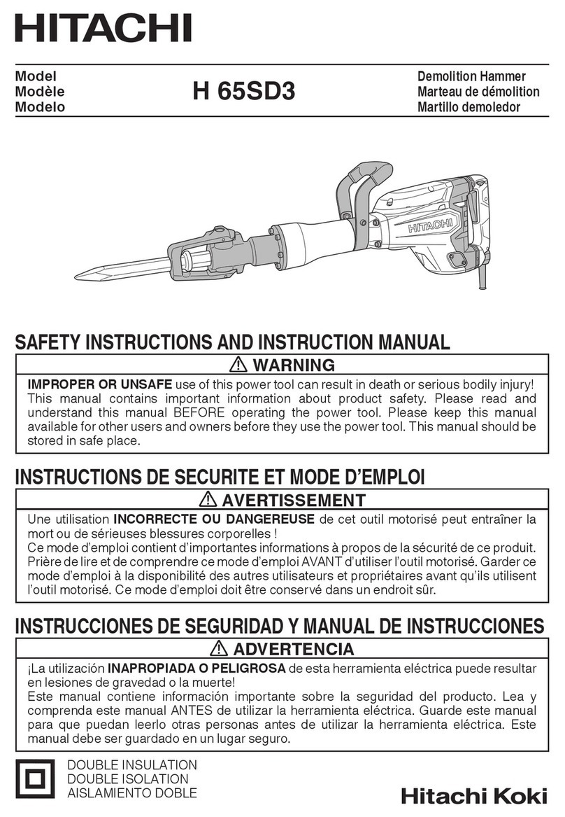 Hitachi H 65SD3 User manual
