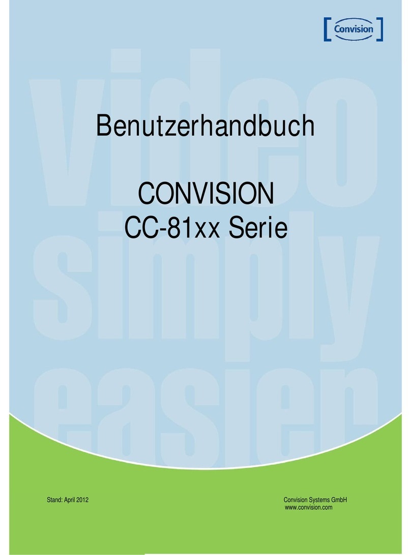 Convision CC-8 Series user manual