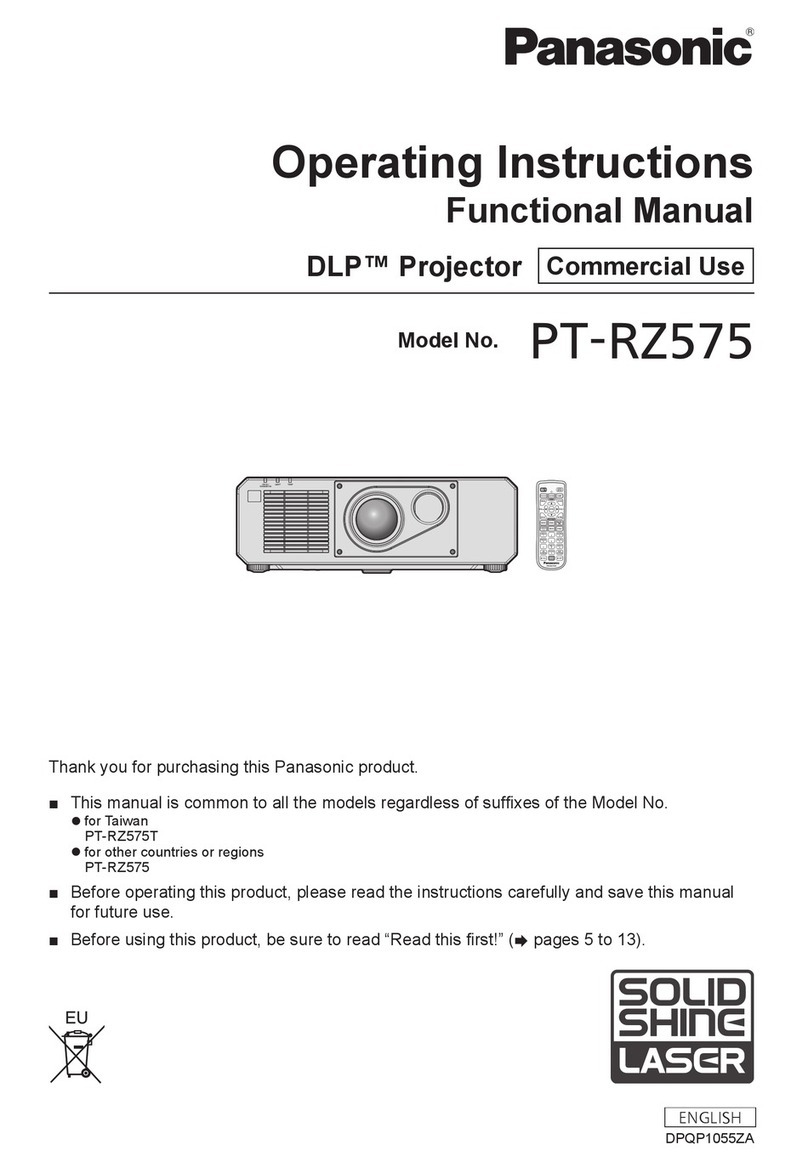 Panasonic PT-RZ575 User manual