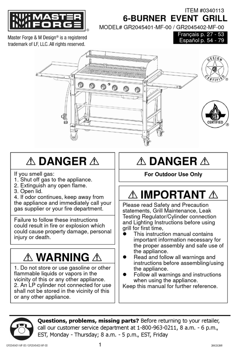 Master Forge GR2045401-MF-00 User manual