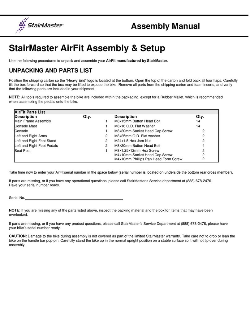 Stairmaster AirFit User manual