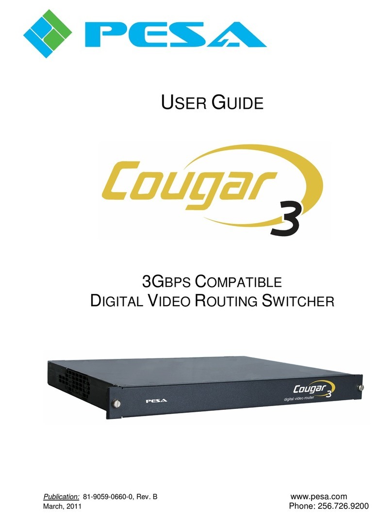PESA Cougar 3 User manual