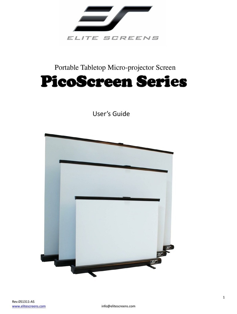 Elite Screens PicoScreen Series User manual Elite Screens PicoScreen Series User manual