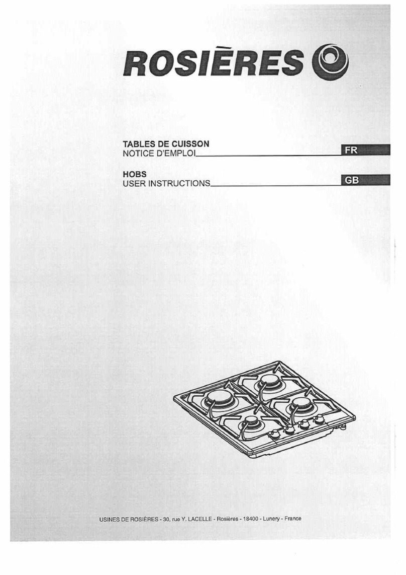 ROSIERES rtl 640 sf in Installation instructions
