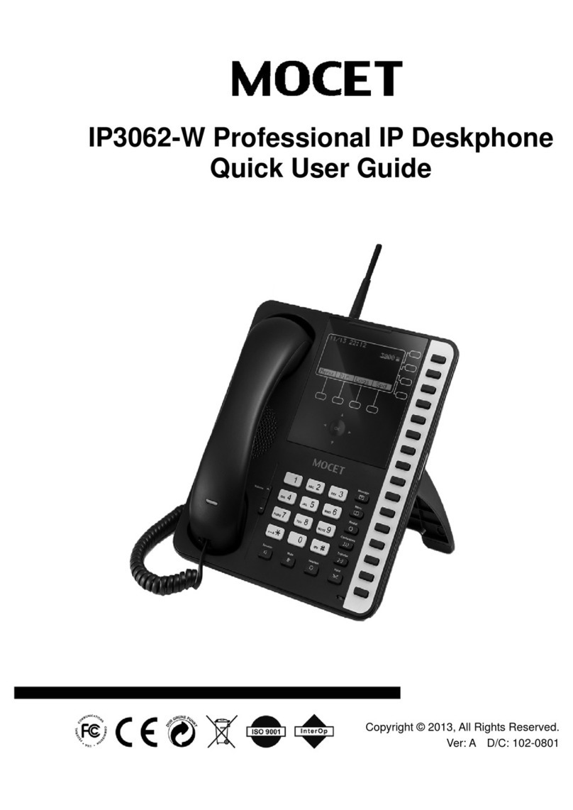 Mocet IP3062-W Quick user guide