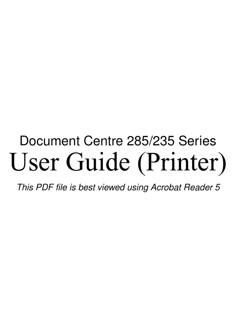 Xerox document centre285 series User manual