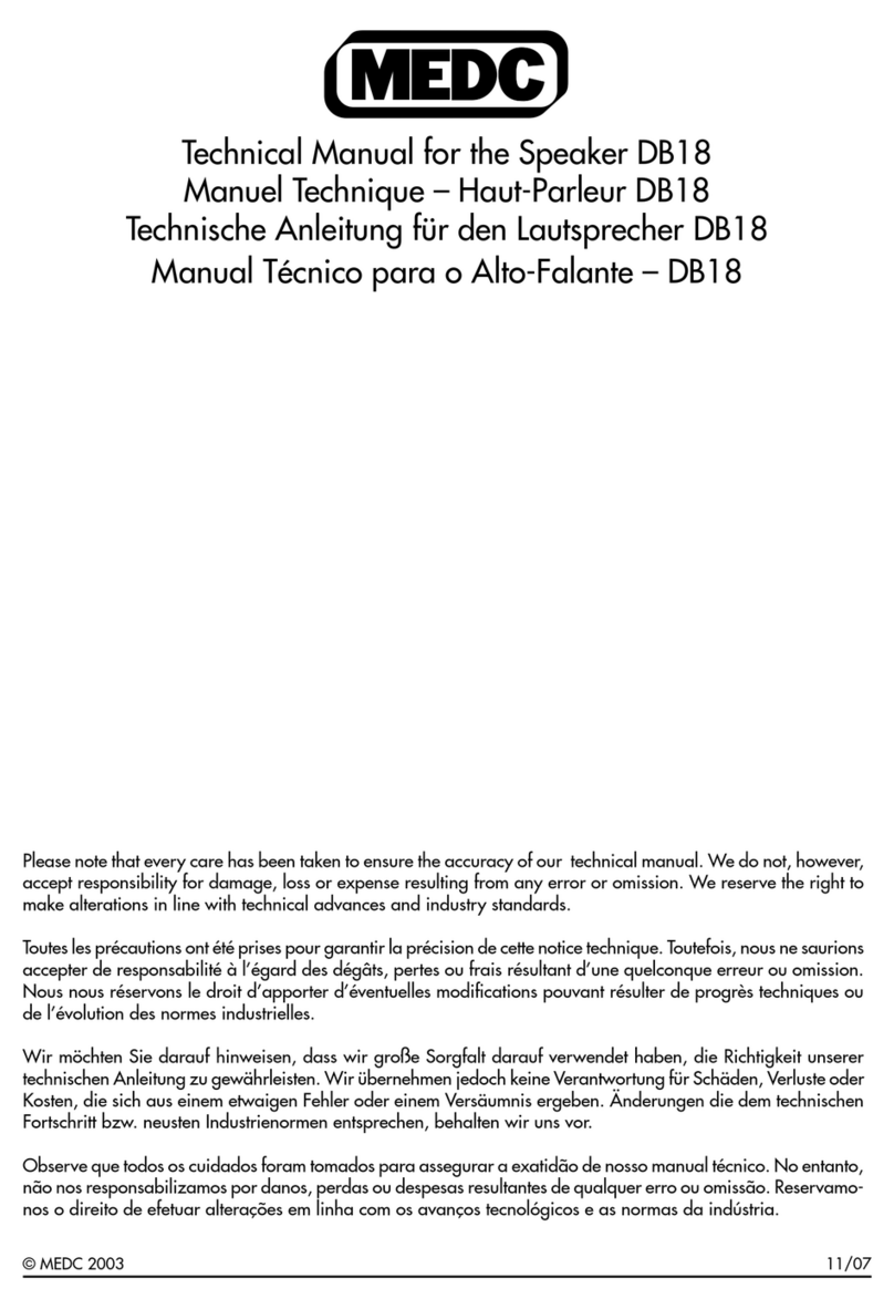 MEDC DB18 User manual