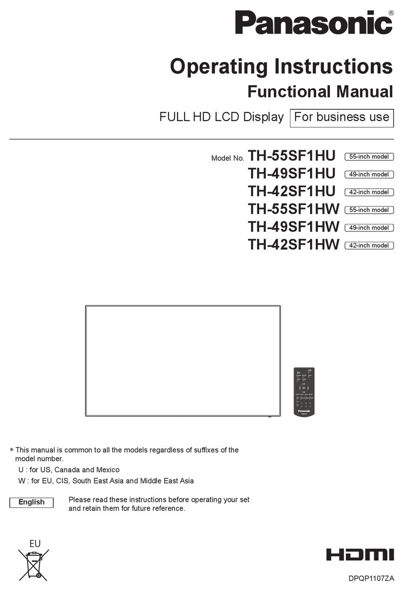Panasonic TH-55SF1HU User manual