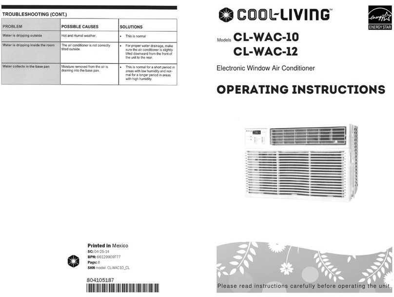 Cool-Living CL-WAC-12 User manual