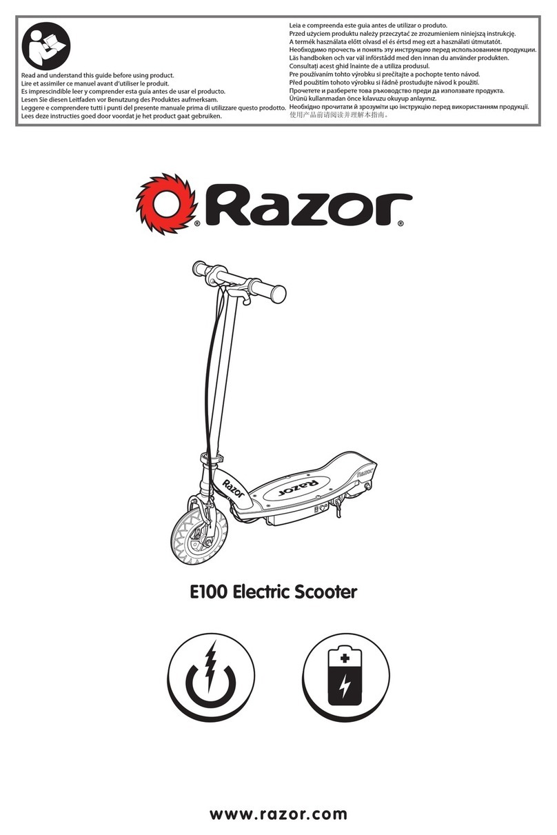 Razor E100 series User manual