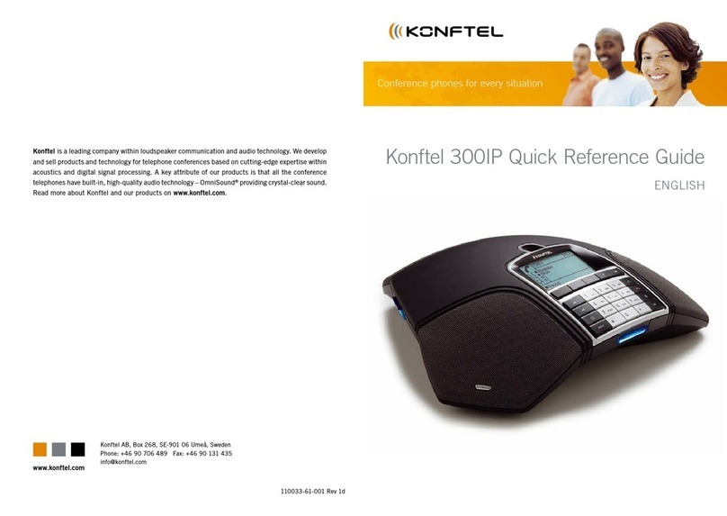 Konftel Konftel 300IP Quick reference guide