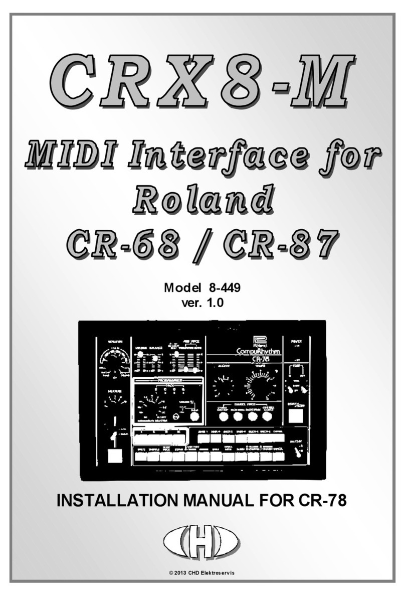 CHD Elektroservis CRX8-M installation manual