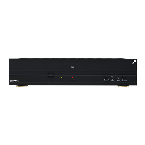 Sonance sonamp a800 User manual