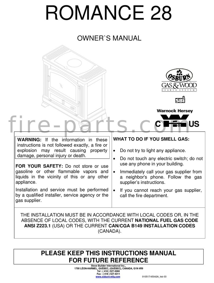 Osburn Romance 28 owner's manual