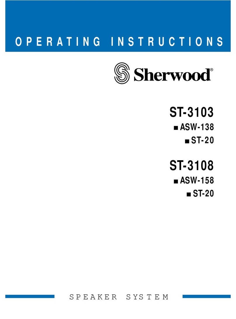 Sherwood ST-3103 User manual