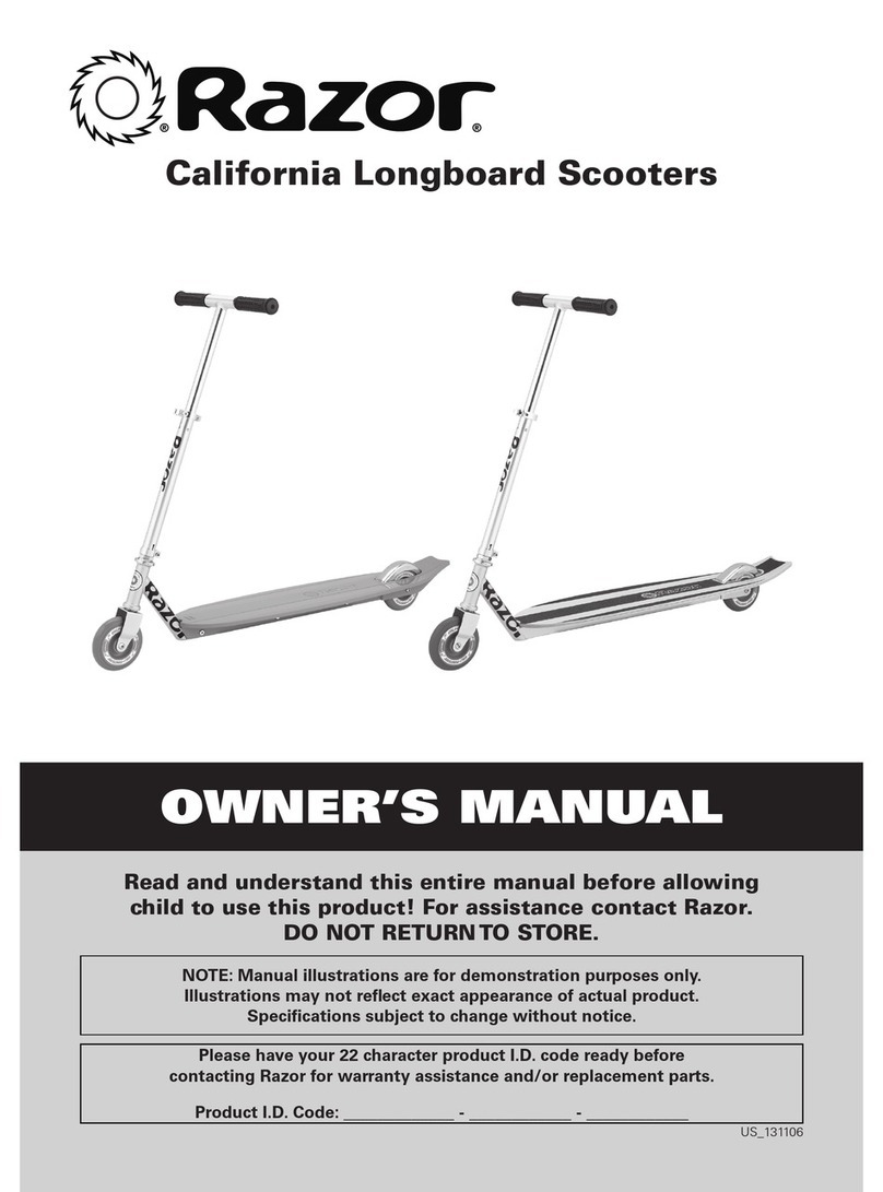 Razor California Longboard User manual