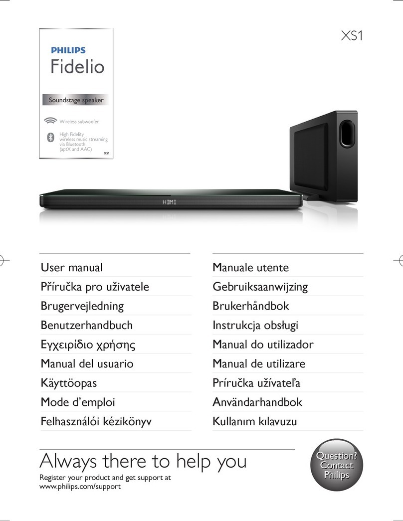 Philips Fidelio XS1 user manual